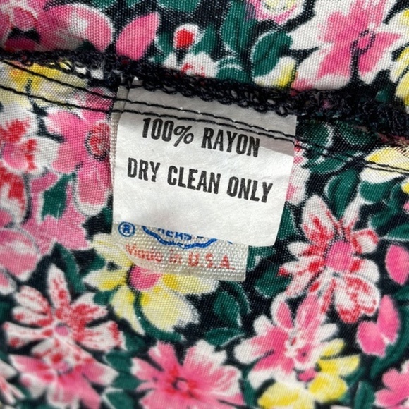 Vintage ILGWU Floral Karin Stevens by Steven Stoller Midi Dress Cottage Core sz8 - Picture 13 of 14